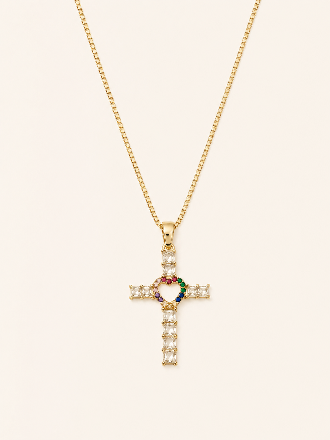 Amora Sancta Cross Necklace