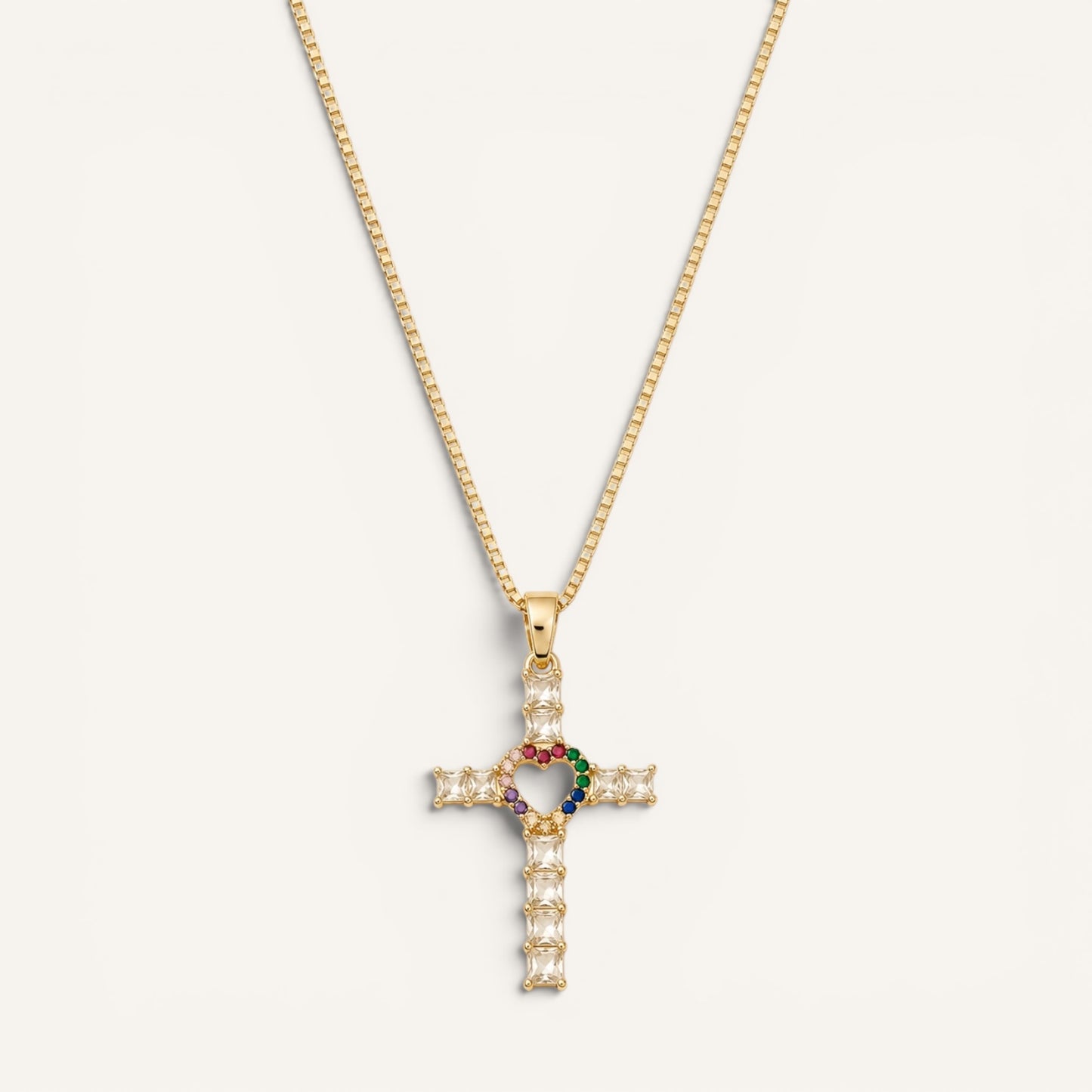 Amora Sancta Cross Necklace