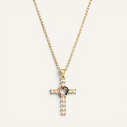 Amora Sancta Cross Necklace