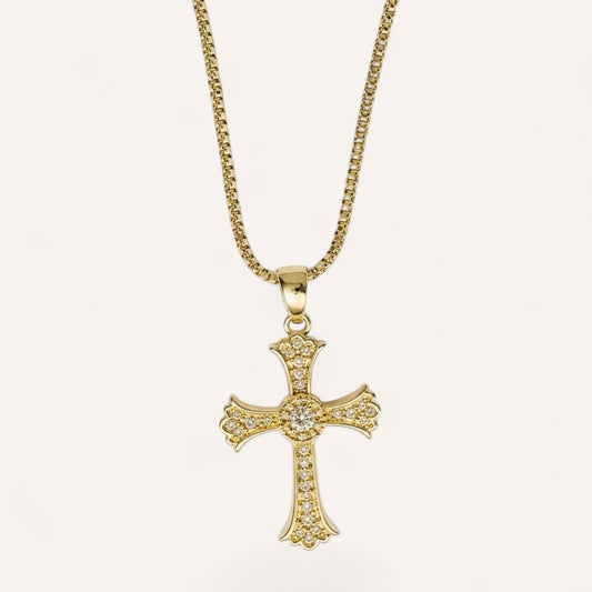Aurelia Sancta Cross Necklace