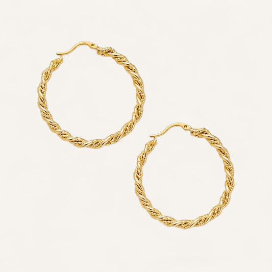 Liora Twist Hoop Earrings